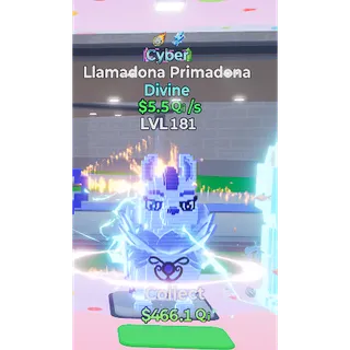 🔥CYBER DIVINE Lamadona Primadona 5.5Qi/s LVL 176| 2 TRAITS ⚡FAST DELIVERY 🚀 GO UP FOR BRAINROTS FORTNITE