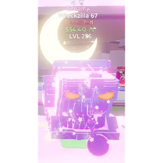 🔥DREAMY ASCENDED WRECKZILLA 67 54.4Qi/s LVL 256 | 2 TRAITS⚡FAST DELIVERY 🚀 GO UP FOR BRAINROTS FORTNITE