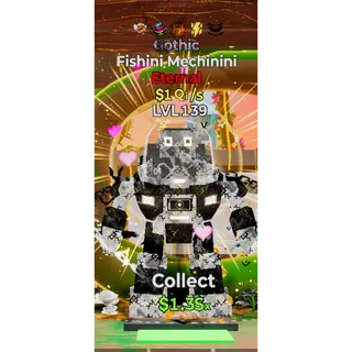 🔥GOTHIC ETERNAL FISHINI MECHININI 1Qi/s LVL 139| 5 traits⚡FAST DELIVERY 🚀 STEAL THE BRAINROT FORTNITE