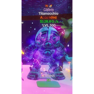 🔥GALAXY ASCENDED TITANOCCHIO 128.8Qi/s LVL 300 | 2T⚡FAST DELIVERY 🚀 GO UP FOR BRAINROTS FORTNITE