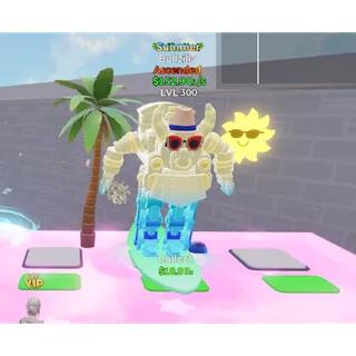 🔥SUMMER ASCENDED Bullzilla 152.9Qi/s LVL 300 ⚡FAST DELIVERY 🚀 GO UP FOR BRAINROTS FORTNITE