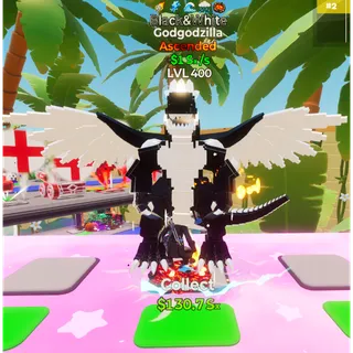 🔥BLACK&WHITE ASCNEDED GODGODZILLA  1Sx/s LVL MAX |5T ⚡FAST DELIVERY 🚀 GO UP FOR BRAINROTS FORTNITE