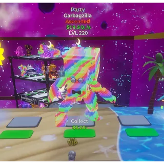 🔥PARTY ASCENDED GARBAGZILLA 19.5Qi/s LVL 220| 1 TRAITS⚡FAST DELIVERY 🚀 GO UP FOR BRAINROTS FORTNITE
