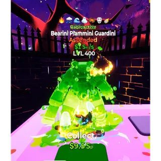 🔥 RADIOACTIVE ASCENDED BEARINI PLAMMINI GUARDINI  1Sx/S LVL MAX| 6T ⚡FAST DELIVERY 🚀 GO UP FOR BRAINROTS FORTNITE