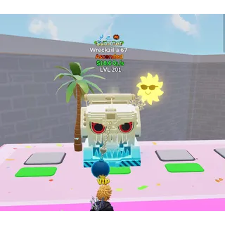 🔥 SUMMER ASCENDED WRECKZILLA 67 18.6Qi/s LVL 201 | 3T⚡ FAST DELIVERY 🚀 GO UP FOR BRAINROTS FORTNITE