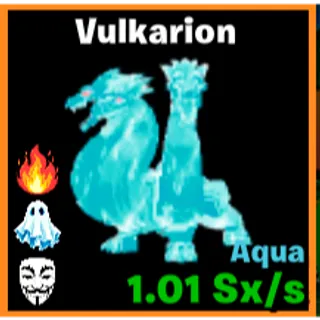 🔥 AQUA ASCENDED VULKARION 1Sx/s LVL MAX | 3T⚡FAST DELIVERY 🚀 GO UP FOR BRAINROTS FORTNITE