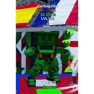 🔥ASCENDED GARBAGZILLA +1.5Qi/s LVL 191+ ⚡FAST DELIVERY 🚀 GO UP FOR BRAINROTS FORTNITE