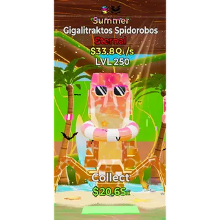 🔥 SUMMER ETERNAL Gigalitraktos Spidorobos 33.8Qi/s LVL MAX | 2 TRAITS⚡FAST DELIVERY 🚀 STEAL THE BRAINROT FORTNITE