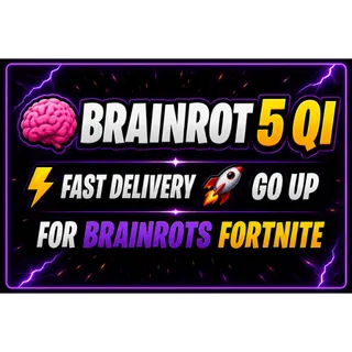 🧠 Random Brainrot 5 QI\s LVL Random ⚡FAST DELIVERY 🚀 GO UP FOR BRAINROTS FORTNITE