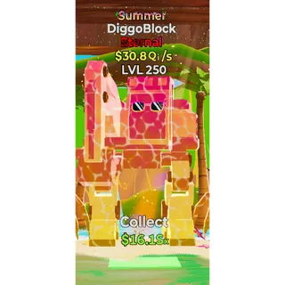 🔥SUMMER ETERNAL DIGGOBLOCK 30.8Qi/s LVL MAX|⚡FAST DELIVERY 🚀 STEAL THE BRAINROT FORTNITE