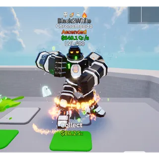 🔥 BLACK&WHITE ASCENDED CHRONOMONDO 749.1Qi/S LVL MAX | 4T⚡FAST DELIVERY 🚀 GO UP FOR BRAINROTS FORTNITE