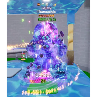 🔥 GALAXY ASCENDED TITANOCCHIO 693.1Qi/s LVL MAX | 5T⚡ FAST DELIVERY 🚀 GO UP FOR BRAINROTS FORTNITE