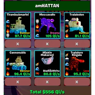 🔥 6X BULK MONEY OFFER TOTAL 556Qi/s | AS IN IMAGE ⚡ FAST DELIVERY 🚀 GO UP FOR BRAINROTS FORTNITE
