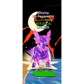 🔥DREAMY ASCENDED SIR PEGASUSIO 15.2Qi/s LVL 209| with gift ⚡FAST DELIVERY 🚀 GO UP FOR BRAINROTS FORTNITE
