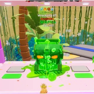 🔥RADIOACTIVE ASCENDED WRECKZILLA 67 605.7Qi/s LVL MAX| 4 TRAITS⚡FAST DELIVERY 🚀 GO UP FOR BRAINROTS FORTNITE