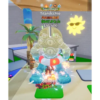 🔥 SUMMER ASCENDED TITANOCCHIO 647.9Qi/s LVL MAX | 5T⚡ FAST DELIVERY 🚀 GO UP FOR BRAINROTS FORTNITE