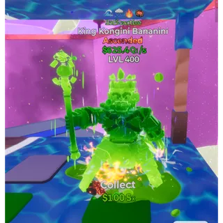 🔥 RADIOACTIVE ASCENDED KING KONGINI BANANINI 625.4Qi/s LVL MAX | 4T⚡ FAST DELIVERY 🚀 GO UP FOR BRAINROTS FORTNITE