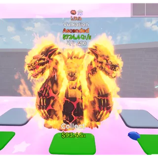 🔥 LAVA ASCENDED VULKARION 724.4Qi/s LVL MAX | 2T⚡FAST DELIVERY 🚀 GO UP FOR BRAINROTS FORTNITE