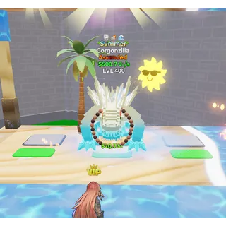 🔥SUMMER ASCENDED GORGONZILLA 500.7Qi/s LVL MAX| 3T⚡FAST DELIVERY 🚀 GO UP FOR BRAINROTS FORTNITPARTY