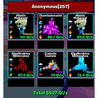 🔥Bundle offer ( H ) : 527Qi ⚡FAST DELIVERY 🚀 GO UP FOR BRAINROTS FORTNITE