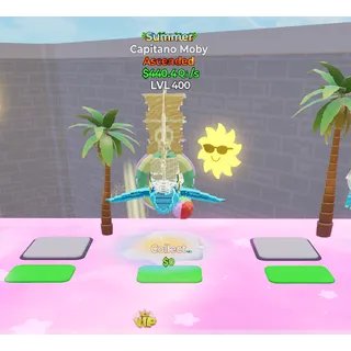 🔥 ASCENDED Summer Capitano Moby 440.4Qi/s LVL 400 ⚡ FAST DELIVERY 🚀 GO UP FOR BRAINROTS ROBLOX