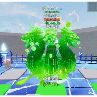 🔥 RADIOACTIVE ASCENDED VULKARION 1.4Sx/S LVL MAX| 5T ⚡FAST DELIVERY 🚀 GO UP FOR BRAINROTS FORTNITE