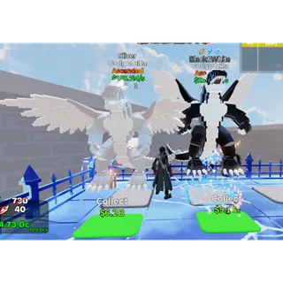 🔥 2X godgodzilla b&w with 3traits and silver⚡FAST DELIVERY 🚀 GO UP FOR BRAINROTS FORTNITE