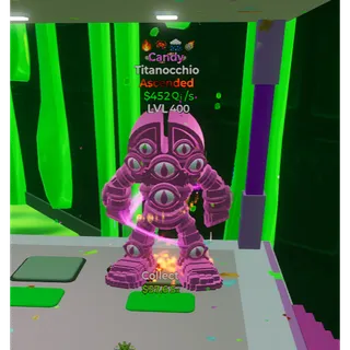 🔥 CANDY ASCENDED TITANOCCHIO 452Qi/s LVL MAX | 4T⚡ FAST DELIVERY 🚀 GO UP FOR BRAINROTS FORTNITE 