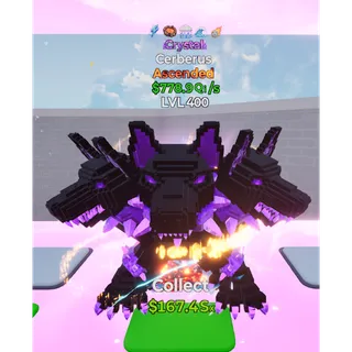 🔥 CRYSTAL ASCENDED CERBERUS 778.9Qi/s LVL MAX | 5T⚡FAST DELIVERY 🚀 GO UP FOR BRAINROTS FORTNITE