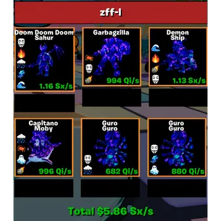 🔥 GALAXY ASCENDED BUNDLE | 5.86 Sx/s TOTAL | LVL 400 MAX (6 ITEMS) | FAST DELIVERY 🚀 GO UP FOR BRAINROTS