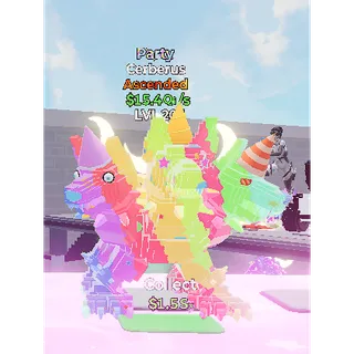 🔥PARTY ASCENDED CERBERUS 15.4Qi/s LVL 203| with gift ⚡FAST DELIVERY 🚀 GO UP FOR BRAINROTS FORTNITE