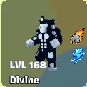 🔥BLACK&WHITE DIVINE CHIMPANZINI KINGINI +2.2Qi/s LVL 168+ | 2 TRAITS⚡FAST DELIVERY 🚀 GO UP FOR BRAINROTS FORTNITE