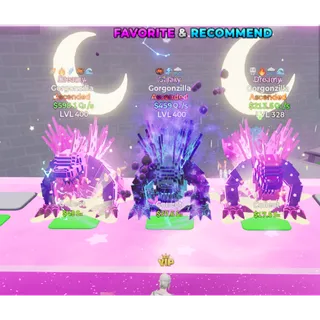 🔥 3X BUNDLE ASCENDED Gorgonzilla 1.27 Sx/s Total ⚡ FAST DELIVERY 🚀 GO UP FOR BRAINROTS ROBLOX