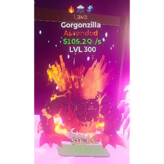🔥LAVA ASCENDED GORGONZILLA 105.2Qi\s LVL MAX | 3 TRAITS⚡FAST DELIVERY 🚀 GO UP FOR BRAINROTS FORTNITE