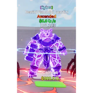 🔥CYBER ASCENDED Bearini Plammini guardini 5.6Qi/s LVL 183| with gift ⚡FAST DELIVERY 🚀 GO UP FOR BRAINROTS FORTNITE