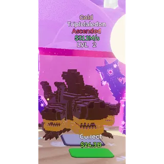 🔥GOLD ASCENDED Triplelaledon 312M\s LVL 2+ ⚡FAST DELIVERY 🚀 GO UP FOR BRAINROTS FORTNITE