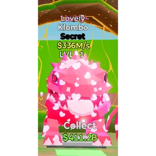 🔥 LOVELY SECRET KLOMBO 336M/s LVL 1⚡FAST DELIVERY 🚀 STEAL THE BRAINROT FORTNITE