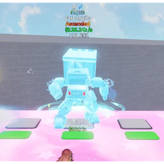 🔥AQUA ASCENDED GARBAGZILLA 126.2Qi/s LVL 281| 2T⚡FAST DELIVERY 🚀 GO UP FOR BRAINROTS FORTNITE