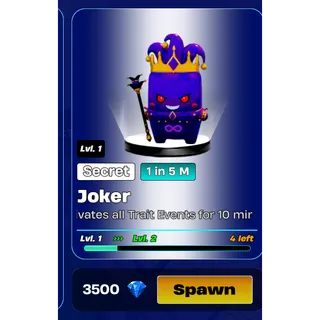 🔥 JOKER (SECRET 1 IN 5M) — ACTIVATES ALL TRAIT EVENTS 10 MINS⚡ FAST DELIVERY 🚀 GO UP FOR BRAINROTS FORTNITE