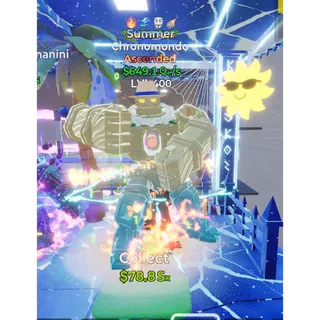 🔥 SUMMER ASCENDED CHRONOMONDO 649.1Qi/S LVL MAX | 4T⚡FAST DELIVERY 🚀 GO UP FOR BRAINROTS FORTNITE