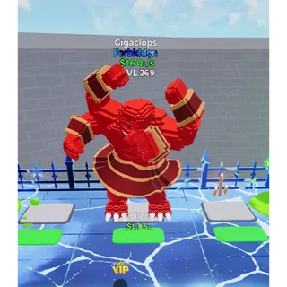 🔥 FORBIDDEN Gigaclops 16QI/S LVL 269⚡FAST DELIVERY 🚀 GO UP FOR BRAINROTS FORTNITE