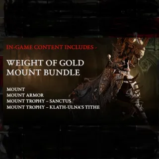 Diablo 4 weight of gold Mount Bundle