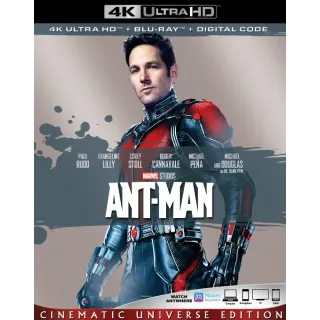 Ant-Man 4K Movies anywhere with Points