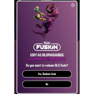 Legendary Eddy as dilophasaurus for Funko fusion game.  Playstation xbox 