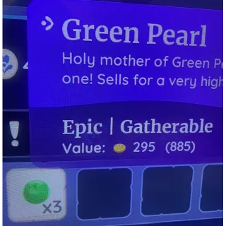 Green Pearl x 3 Epic for Palia ( Make sure your able to request them ) 