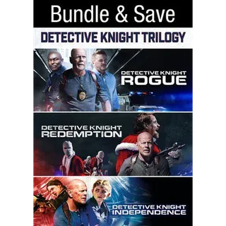 Detective Knight Trilogy 4k Fandango Rogue Redemption Independence collection 