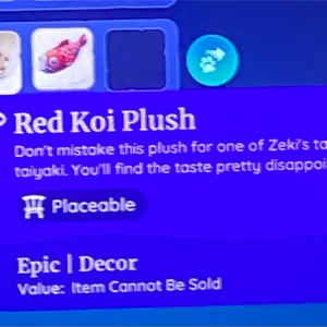 Red Koi Plush for Palia