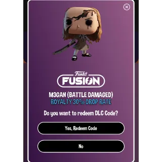 M3gan battle damaged Royalty Megan for Funko fusion game. 