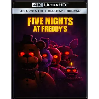 Five Nights at Freddy's  4K UHD Moviesanywhere 
