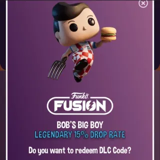 Legendary Bobs big boy for Funko fusion game. 